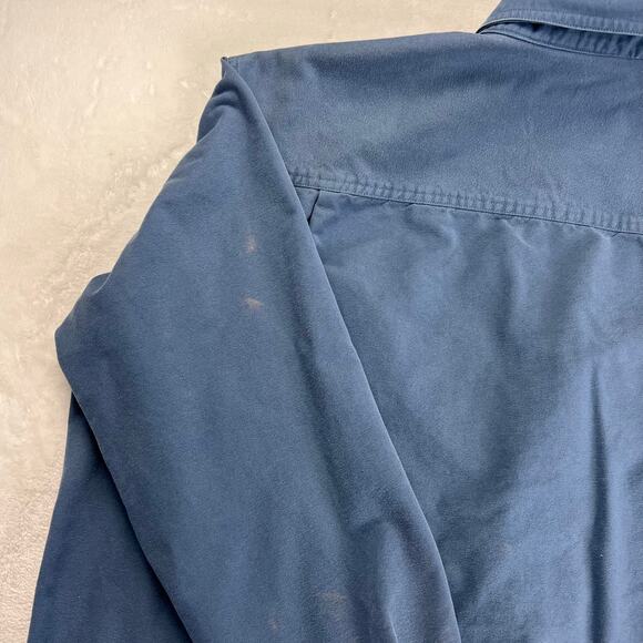 Woolrich Men's Chamois Blue Flannel Button Down Shirt Size XL - Picture 7 of 7